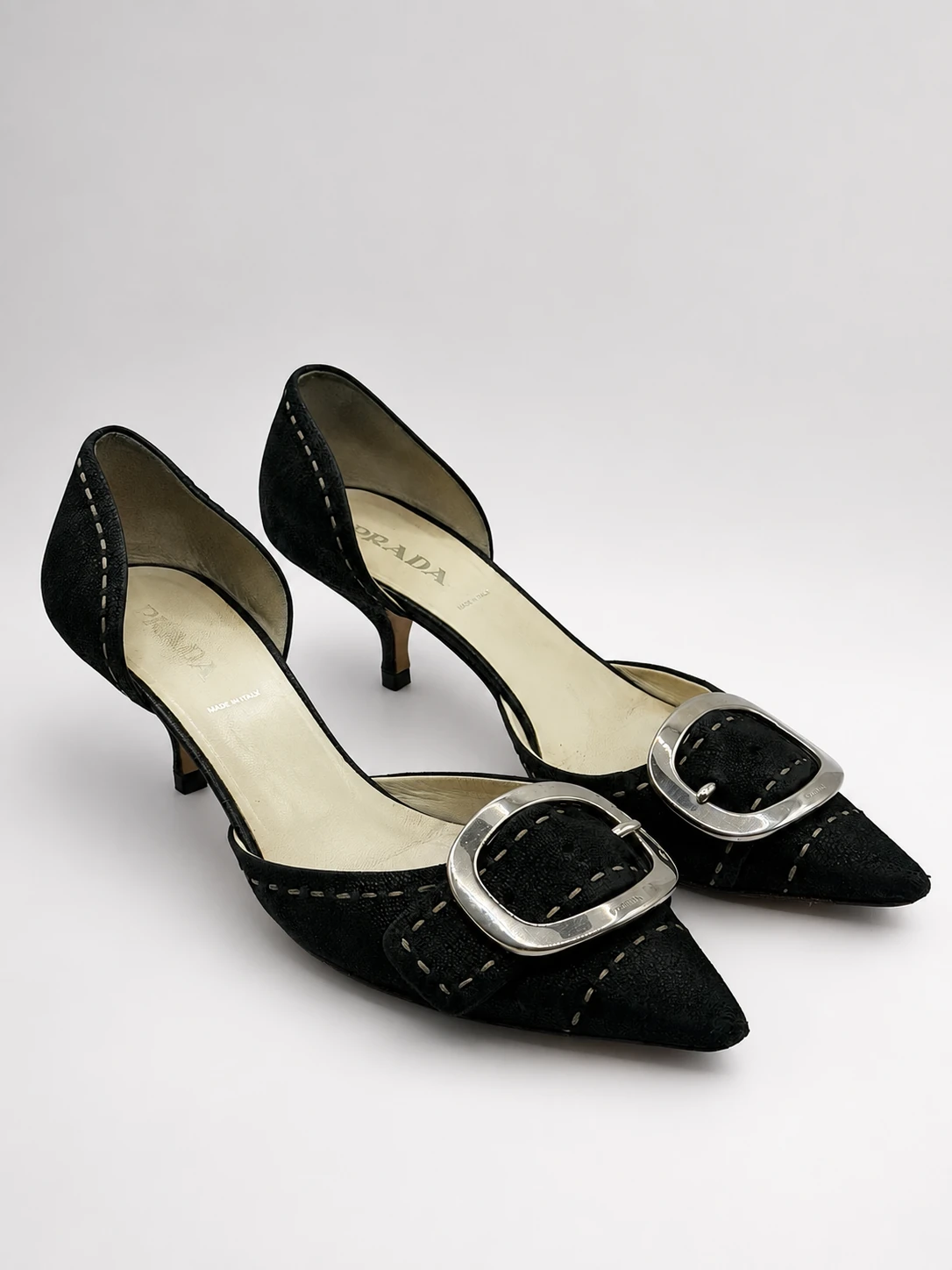 Tacones Buckle Kitten de Prada